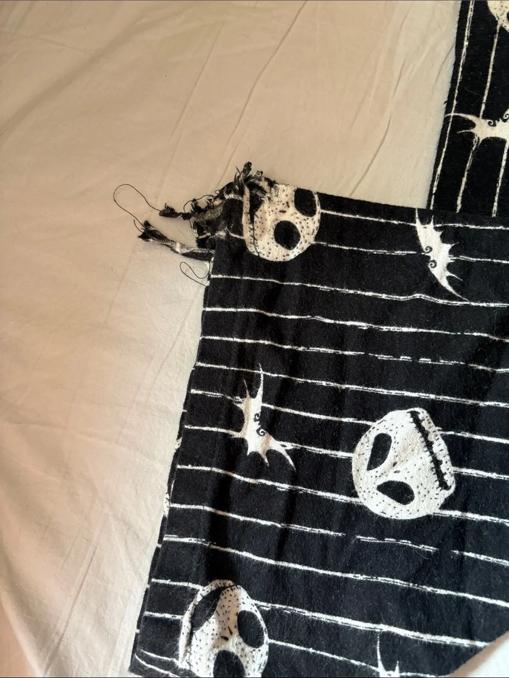 Disney White and Black Pumpkin King Elastic Waistband Shorts